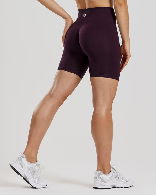 Define 2.0 Seamless Scrunch 6" Shorts | Midnight Plum